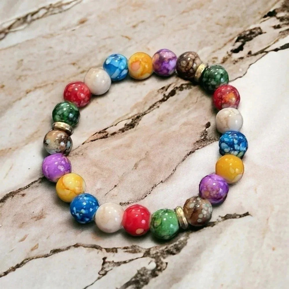 Chakra Beaded Bracelet - Picture 1 of 7